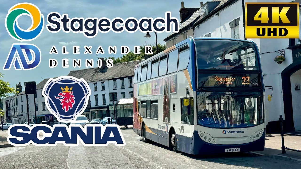 [Stagecoach West: 23 Coleford to Gloucester, Milkwall, Whitecroft, Lydney, Newnham]E400 ScaniaN230UD