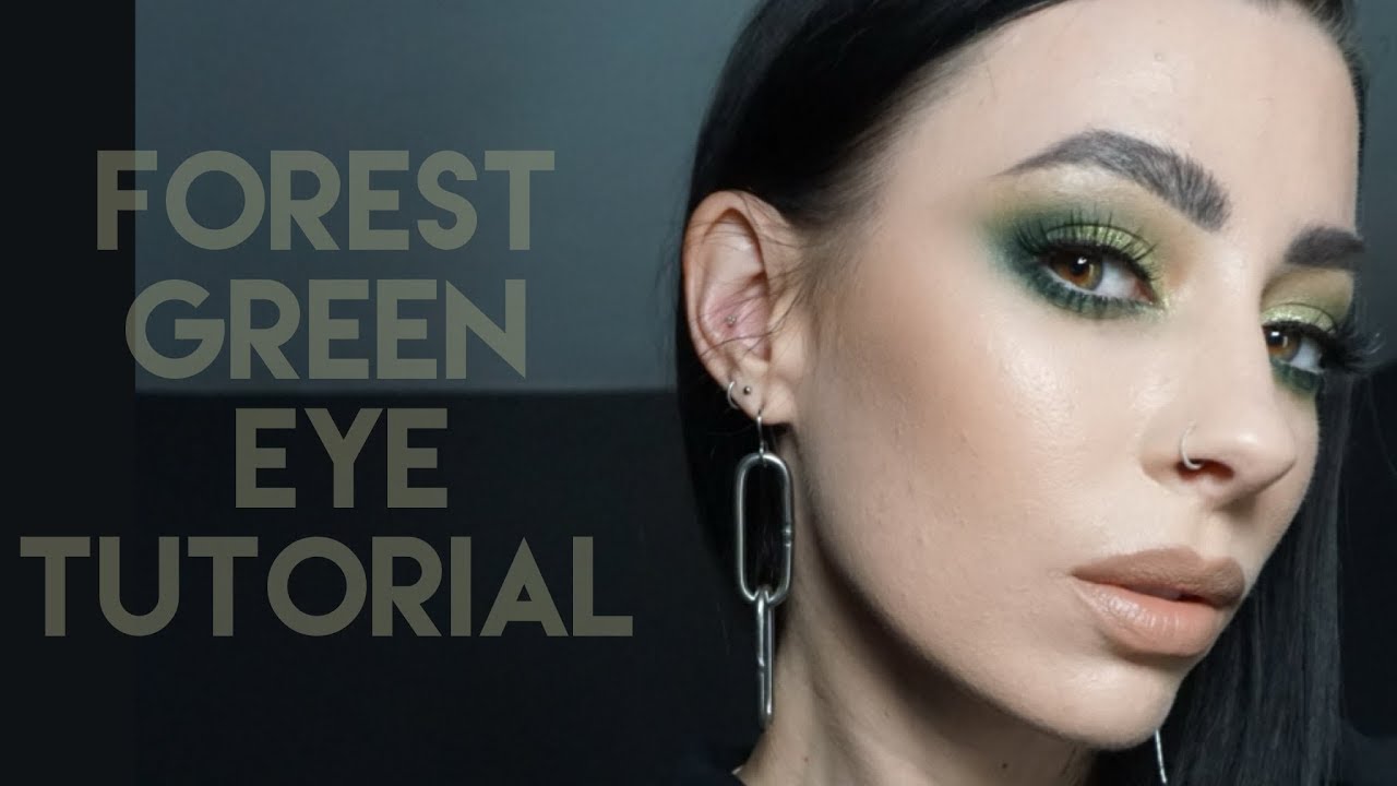Dark Forest Green + Olivey Foiled Eyes