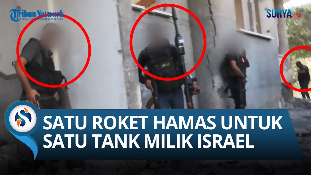 Momen Detik-detik Hamas Beri Perlawanan Sengit ke Israel, Berhasil Bikin Meledak Tank-tank Israel