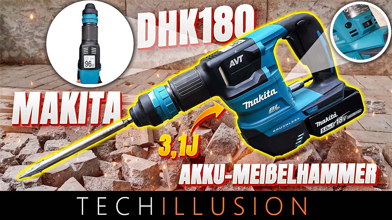 🔥DER NEUE Makita 18V AKKU MEI&szlig;ELHAMMER DHK180 im Test!😱 - Makita DHK180Z - Review & Test
