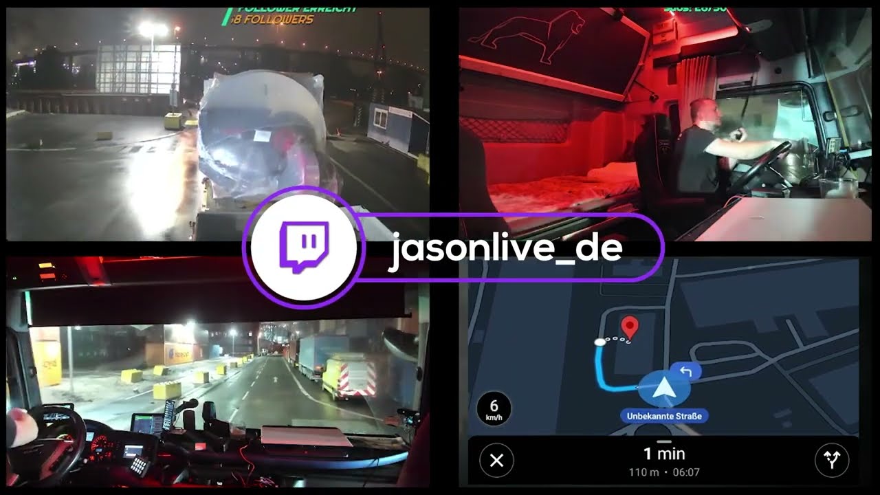Schwertransport: Hamburg bei Nacht | Jason Live