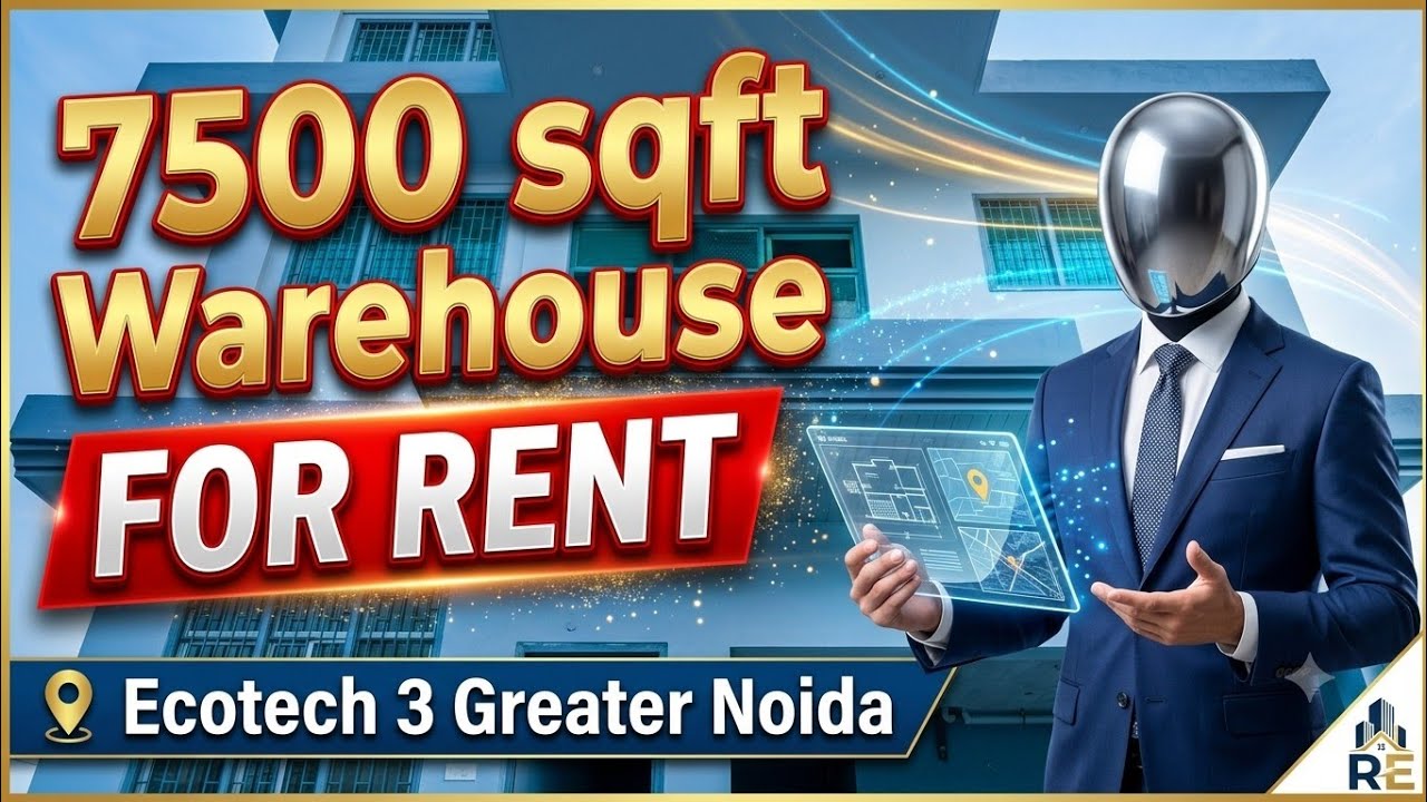 450 Sqm Independent Building for Rent in Greater Noida | Ecotech 3 Factory (7500 Sqft) 🏭