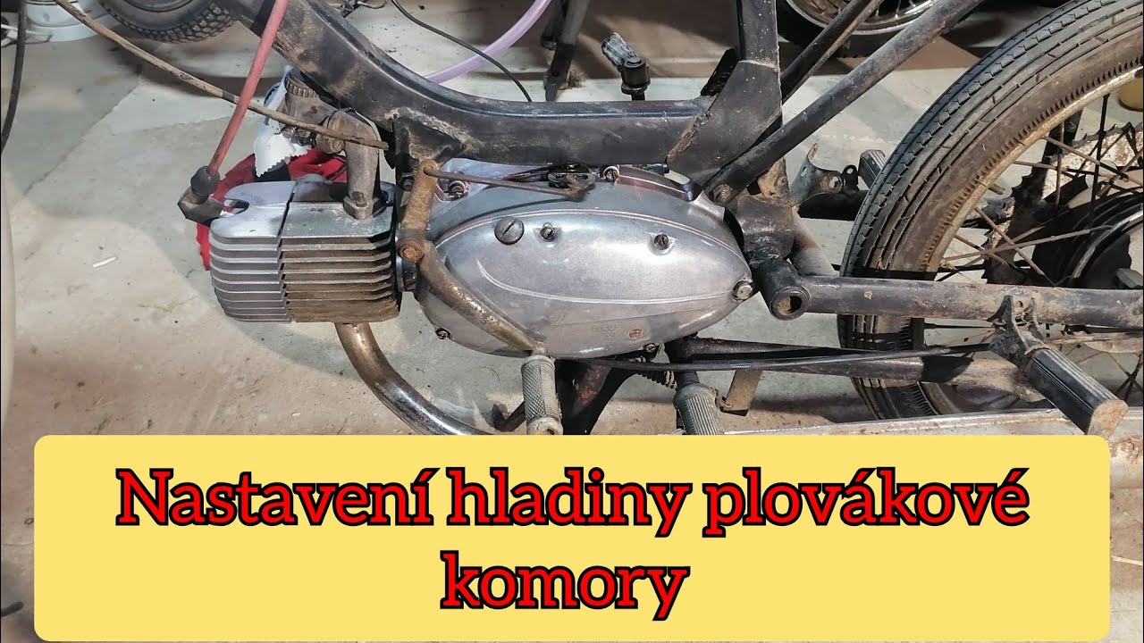 Jawa 50, nastavení výšky hladiny plovákové komory. Seřízení karburátoru u pionýra