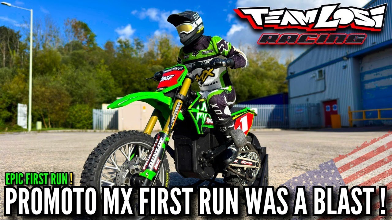 Losi Pro Moto MX — мой первый заезд на этом революционном радиоуправляемом мотоцикле! 💥🏁