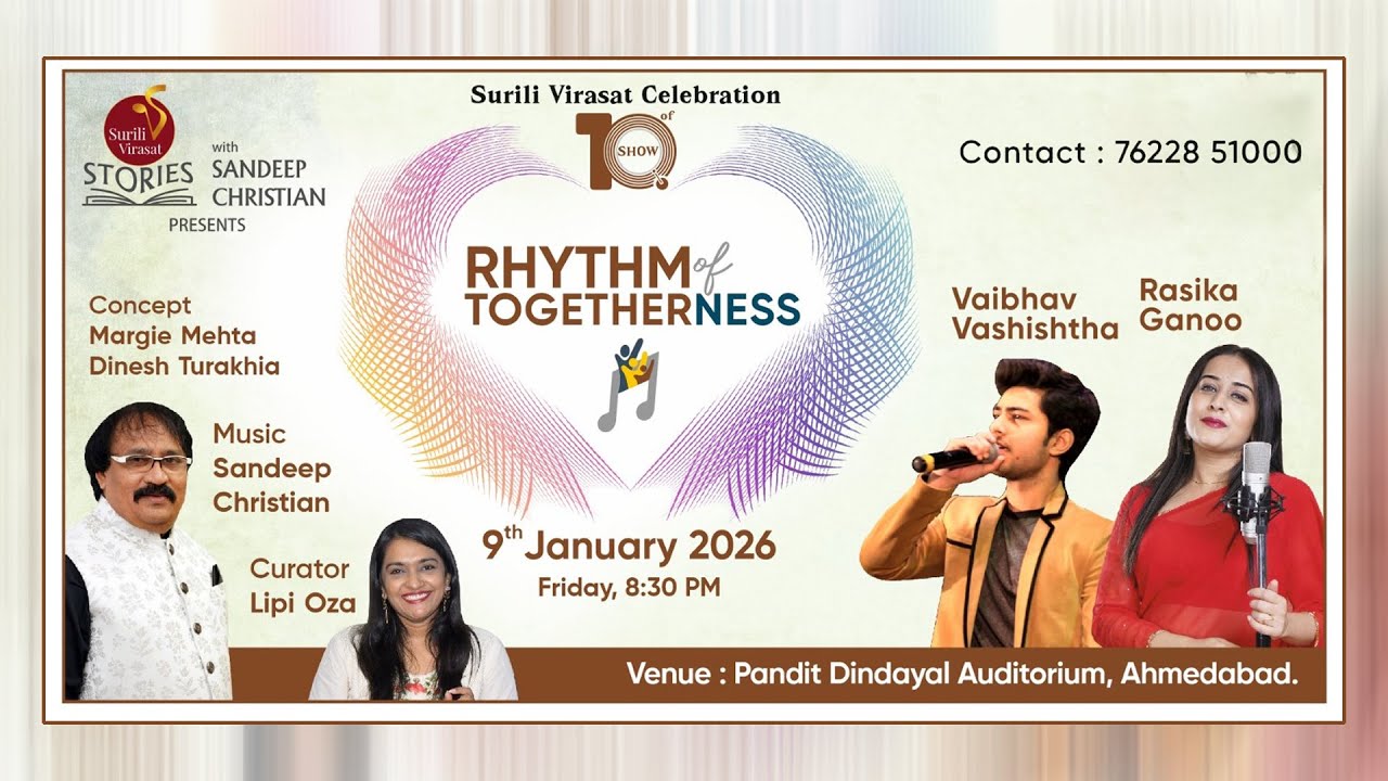 RHYTHM OF TOGETHERNESS || SURILI VIRASAT || CELEBRATION OF 10TH SHOW || SANDEEP CHRISTIAN