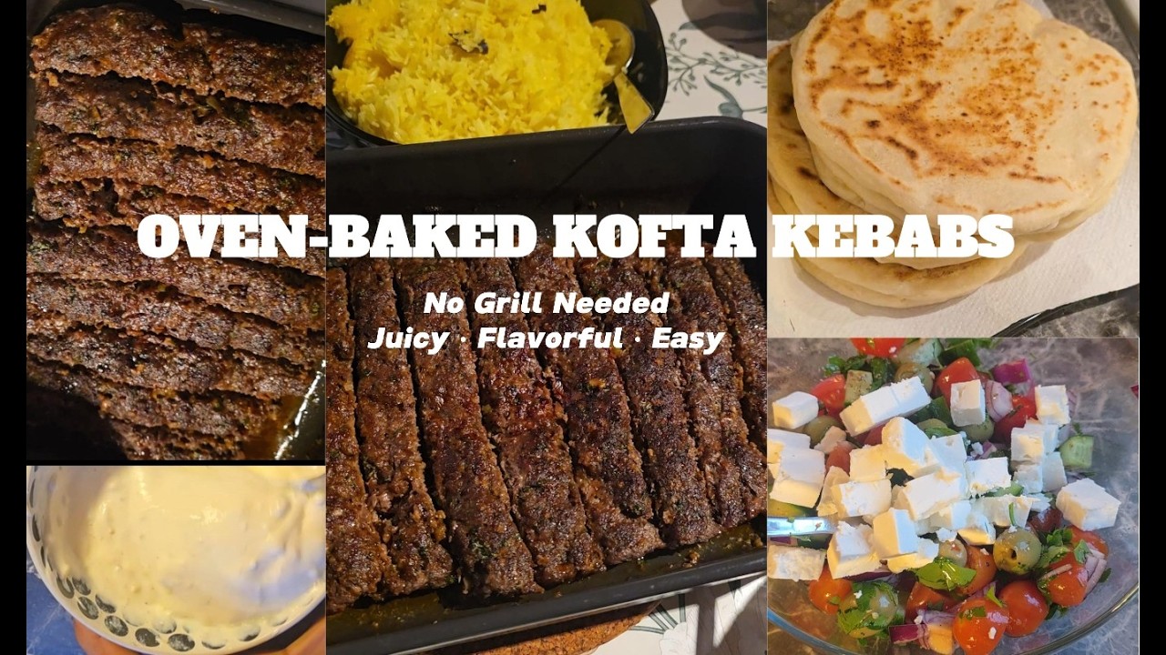 Oven-Baked Ground Beef Kofta Kebabs