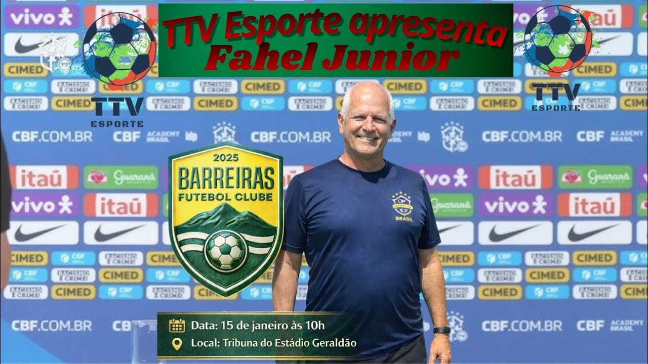 Apresentacão para imprensa do técnico Fahel Júnior e Armando filho pela TTV ESPORTE