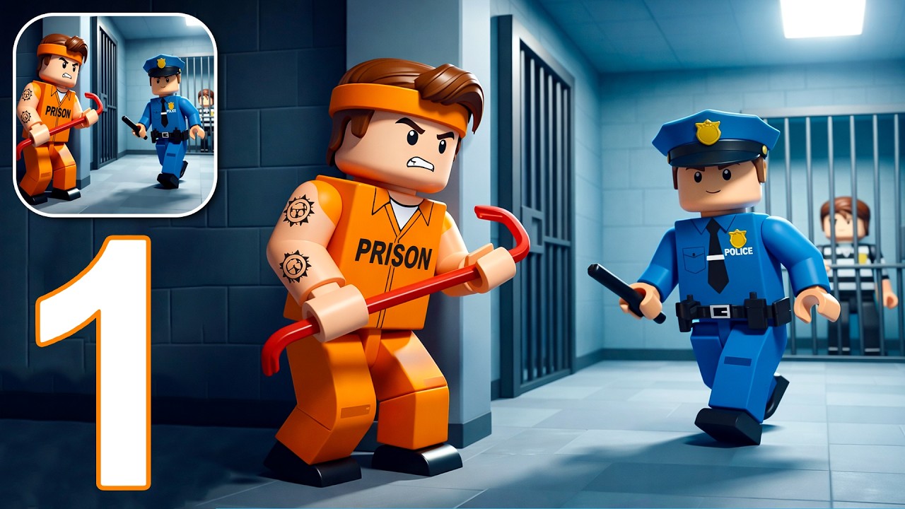Prison Escape Obby Parkour! Full Gameplay Walkthrough Part 1 - Police Escape Prison (Android, iOS)