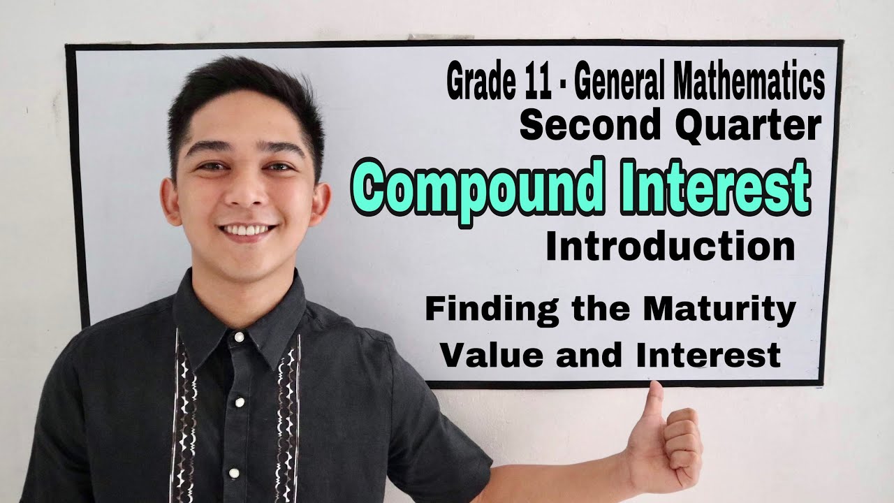 Introduction to Compound Interest - Finding the Maturity Value and Interest ( Word Problems )