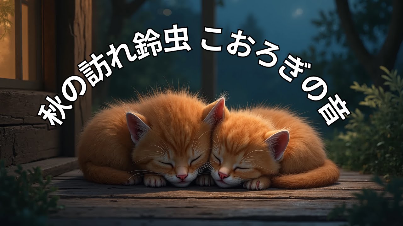 【30分版】秋の訪れ鈴虫 こおろぎの音 癒し音楽