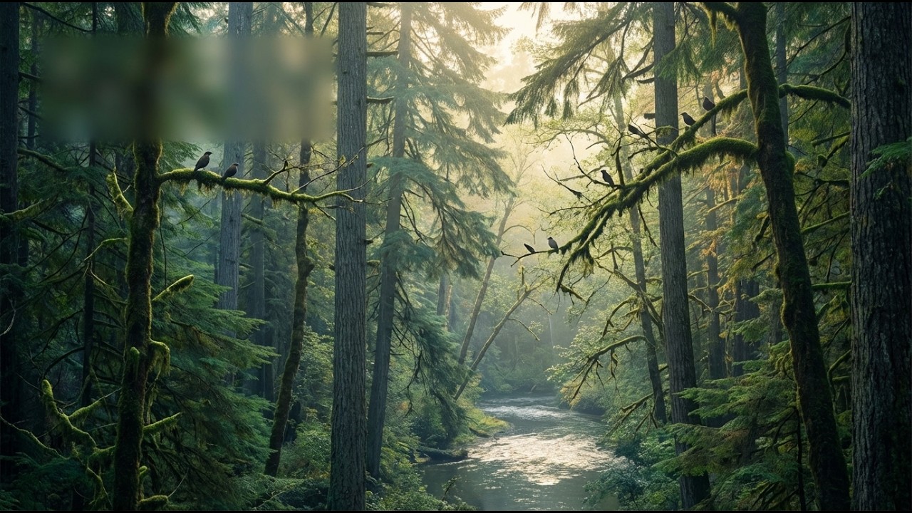 Forest 4K Nature Sounds 🌿 Birds Singing & Relaxing River Ambience for Sleep