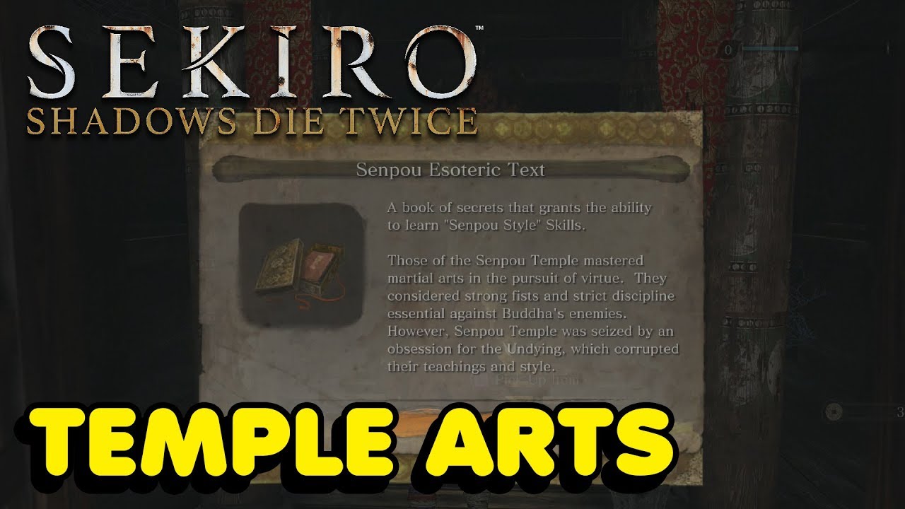 Sekiro - How To Unlock Temple Arts (4th Skill Tree) In Sekiro: Shadows Die Twice
