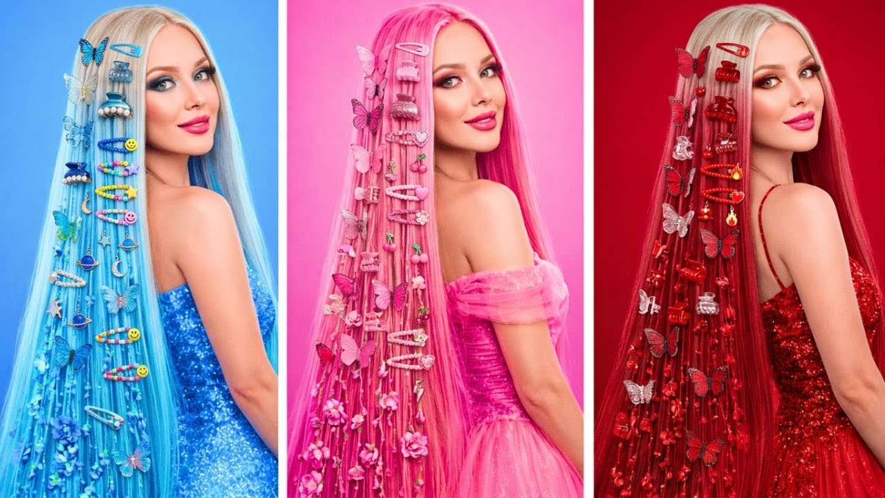 SŁODKA LODOWA SYRENA vs DZIKA OGNISTA SYRENA 🔥🧊 Wyzwanie Glow-Up