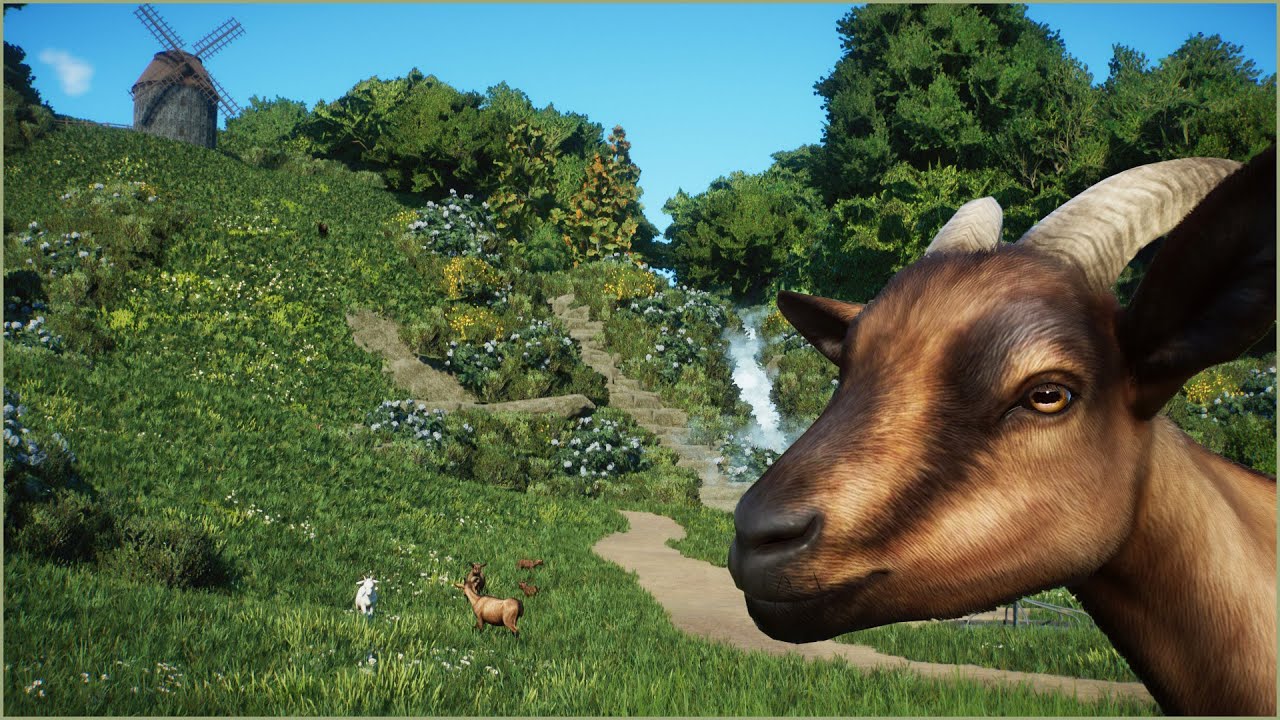 🐐 Cozy alpine goat habitat on the hill side | Medli Zoo | Planet Zoo | speedbuild🍀