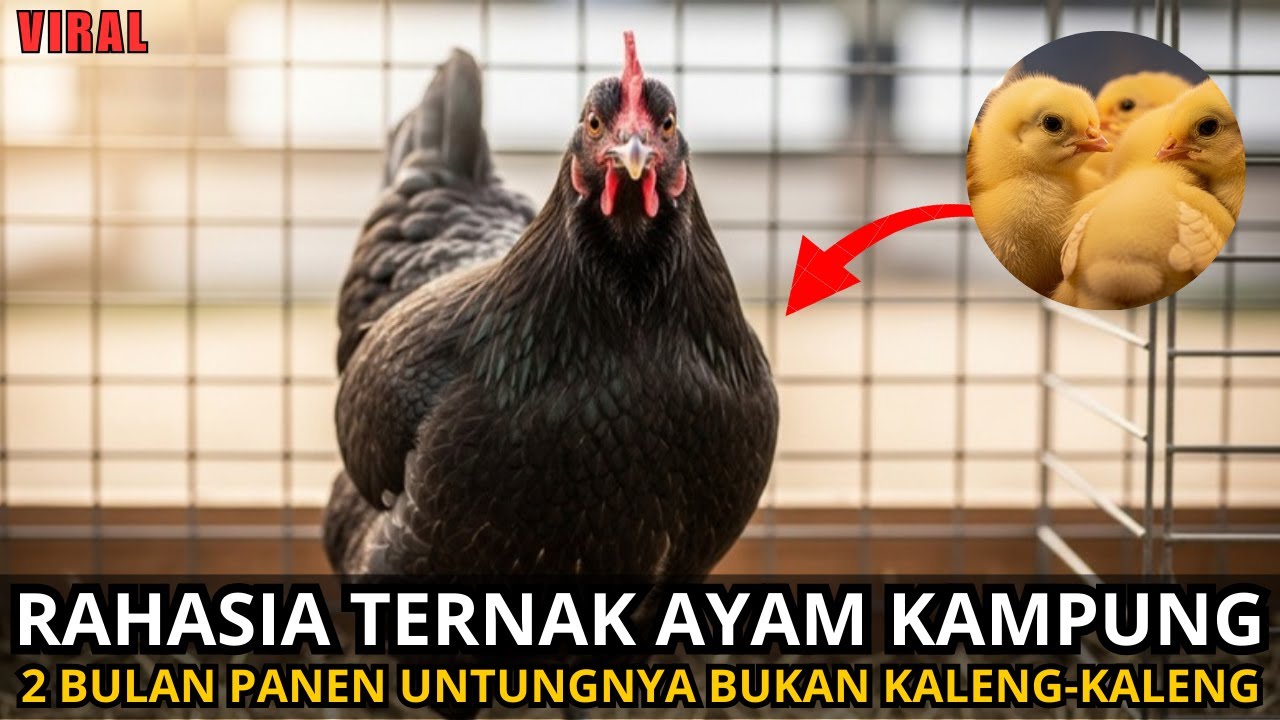 WOW‼️ Ternak Ayam Kampung 2 Bulan Panen, Modal Kecil Untung Nyata