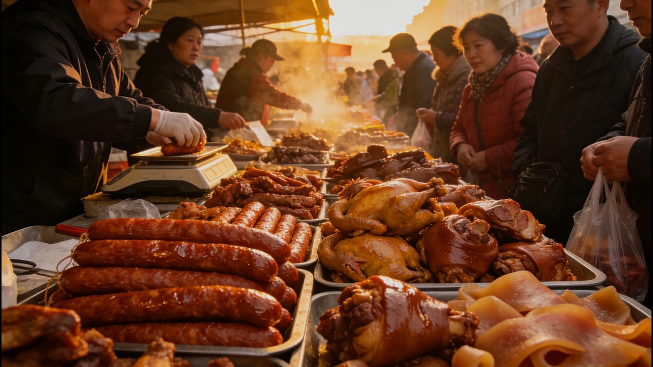 Chinese street food: Shenyang Xiaoheyan Morning Market, a paradise for street food!