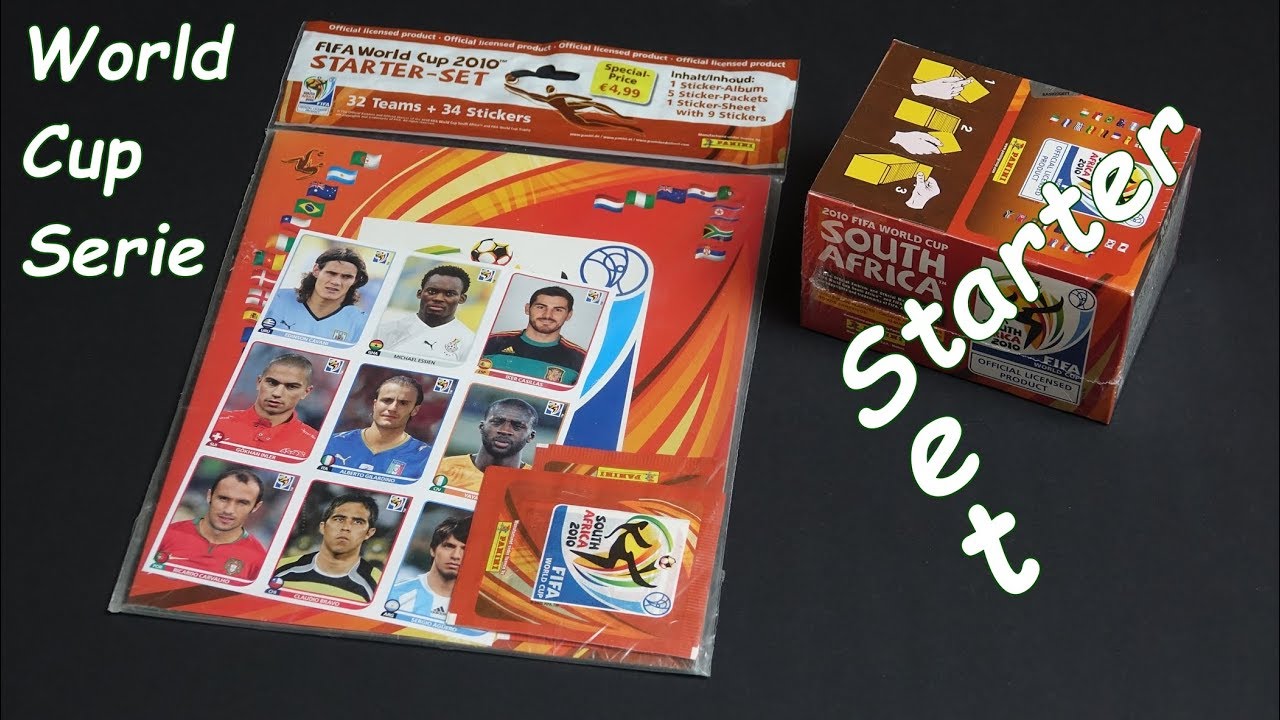 PANINI Stickers World Cup ´10 new unboxing Paninisticker Album Serie Starter Set Blisterpack
