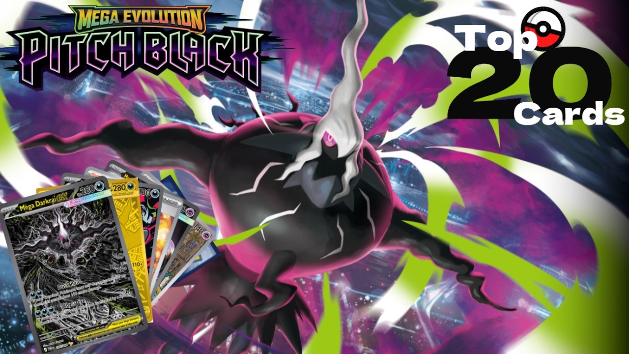 Top 20 Pok&eacute;mon TCG Mega Evolution Pitch Black Cards - July 2026