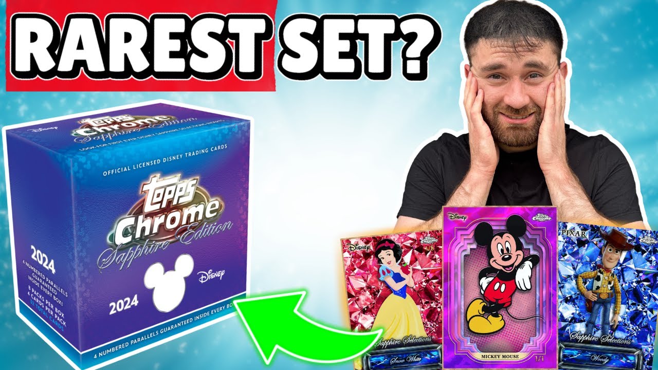Worth £350?! 🤯 | 2024 Topps Chrome Disney Sapphire Hobby Box Unboxing! | Rare Cards & Big Hits!