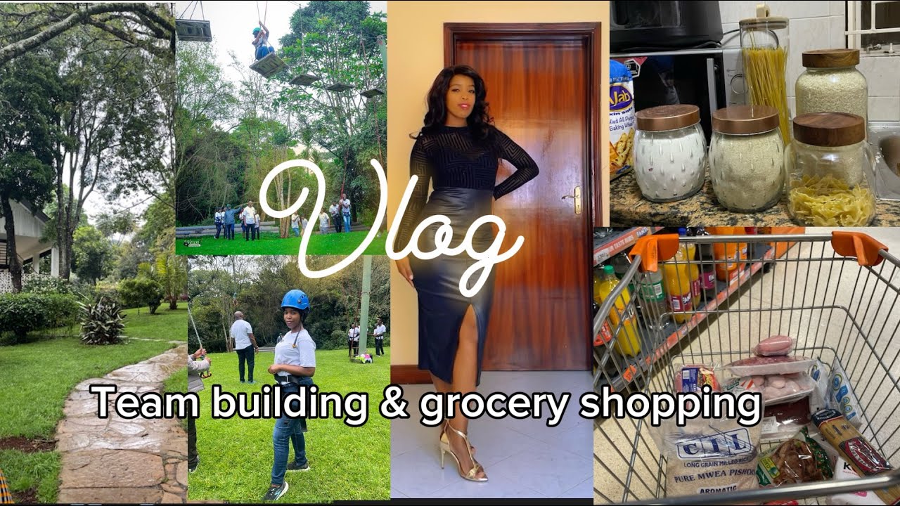 Faced My Fear on High Ropes | Team Building Trip in Tigoni Limuru | Unpack Groceries | Kenyan vlog. 