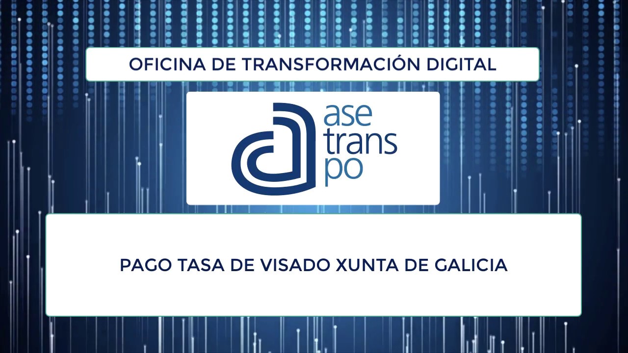 Pago tasa de visado, XUNTA DE GALICIA