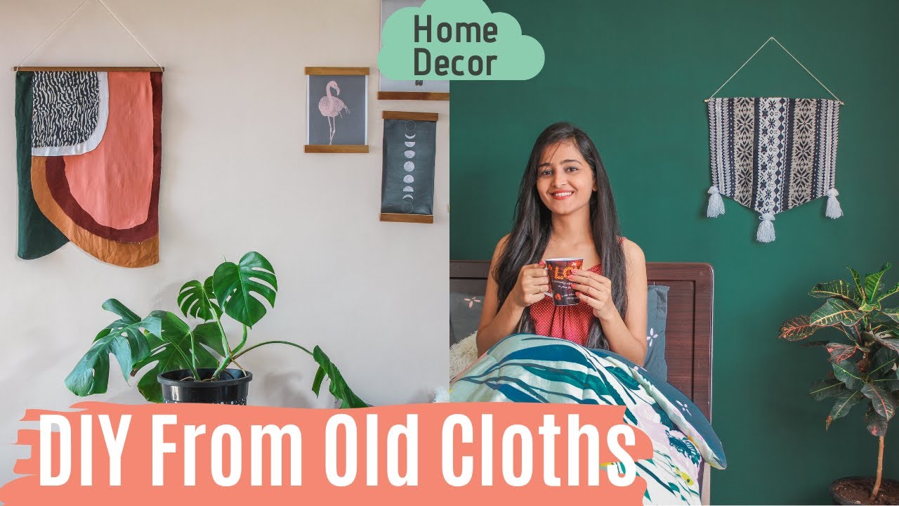8 DIY Home Decor From Old Cloths / DIY Old Cloth Reuse Hacks #StayHome and DIY #WithMe| Dhara Patel