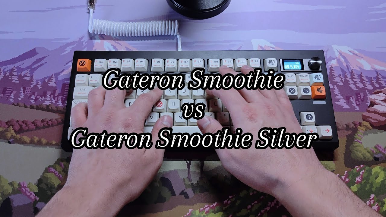 Gateron Smoothie vs Gateron Smoothie Silver | sound test