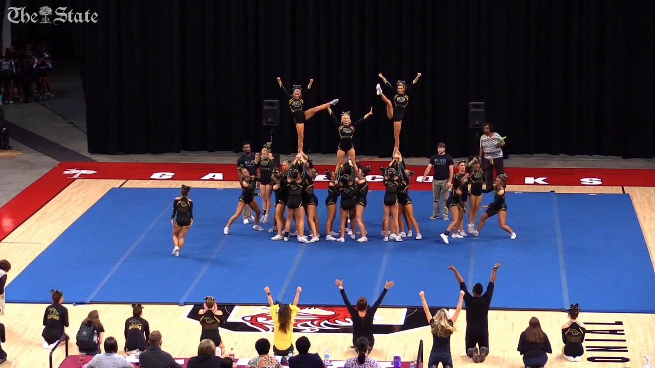 River Bluff High competes in SCHSL Competitive Cheer Championship 2016