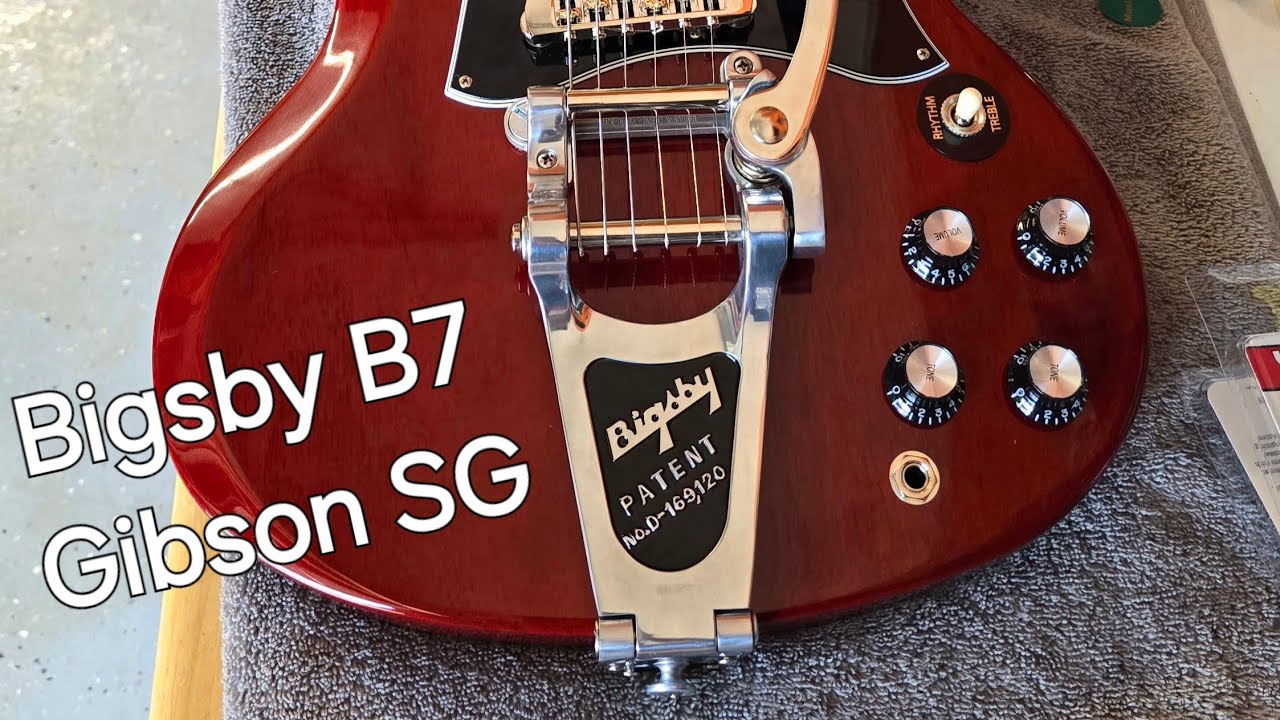 Bigbsy B7 Install on a Gibson SG