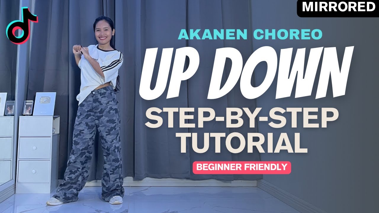 Up Down STEP BY STEP Dance Tutorial | Akanen Tiktok Choreo Explained | Easy to Follow for Beginners