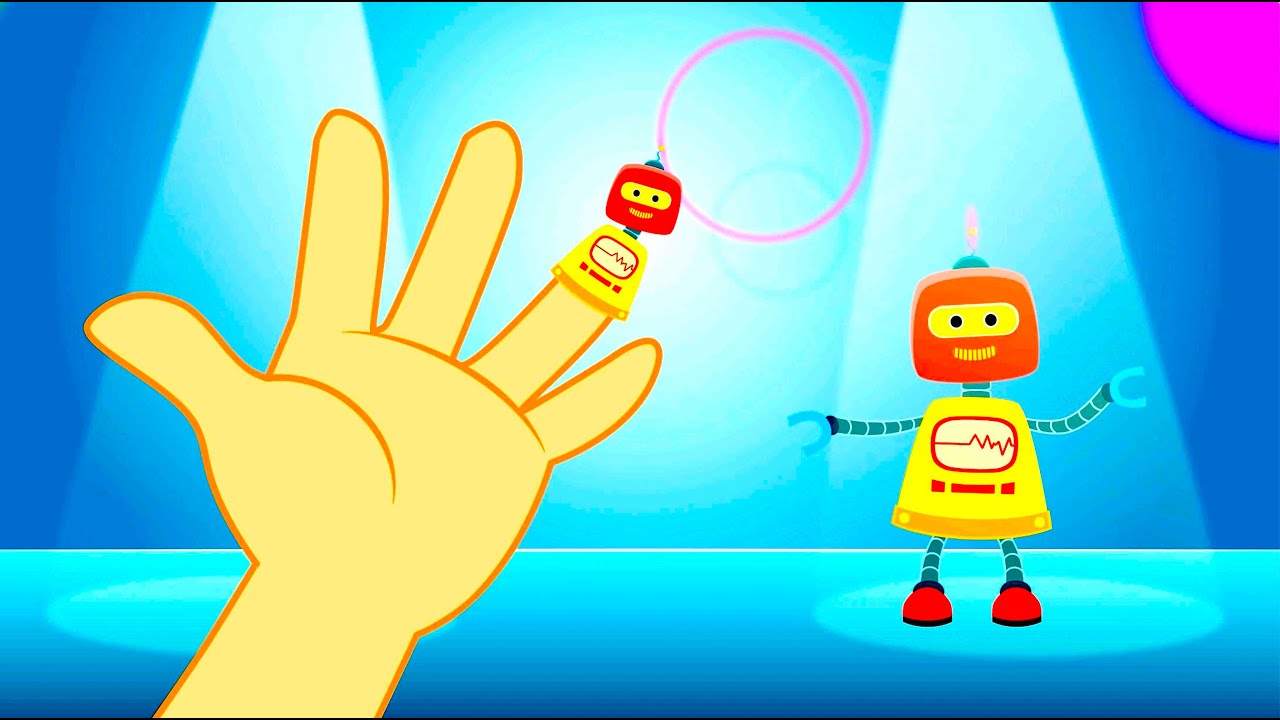 A Familia dos Dedos com Os Robôs | Finger Family em Português | Musica Infantil com Os Amiguinhos