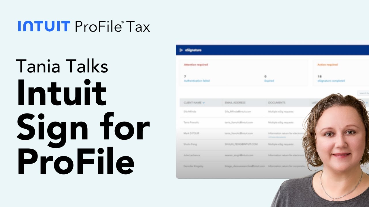How to Use Intuit Sign for ProFile |Tania Talks