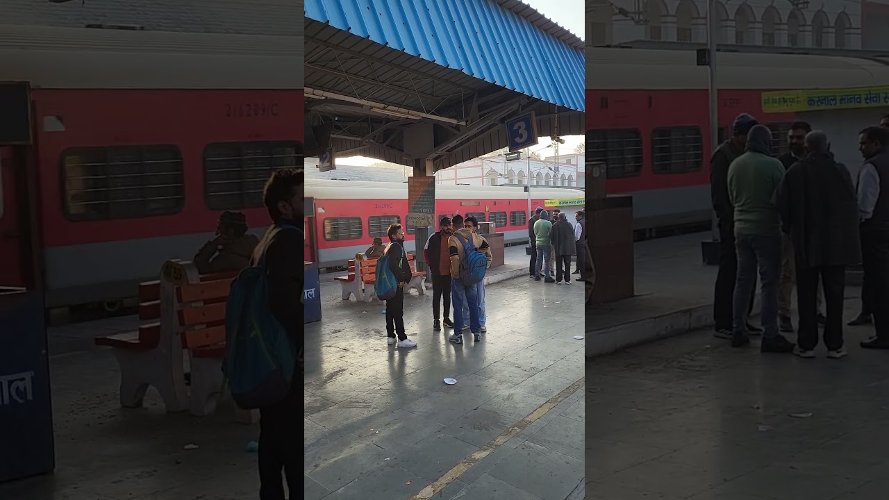 12471 Swaraj Express🥵 at 130+kmph🥶 at karnal #train #railway #speed #shorts #shortsvideo #rail