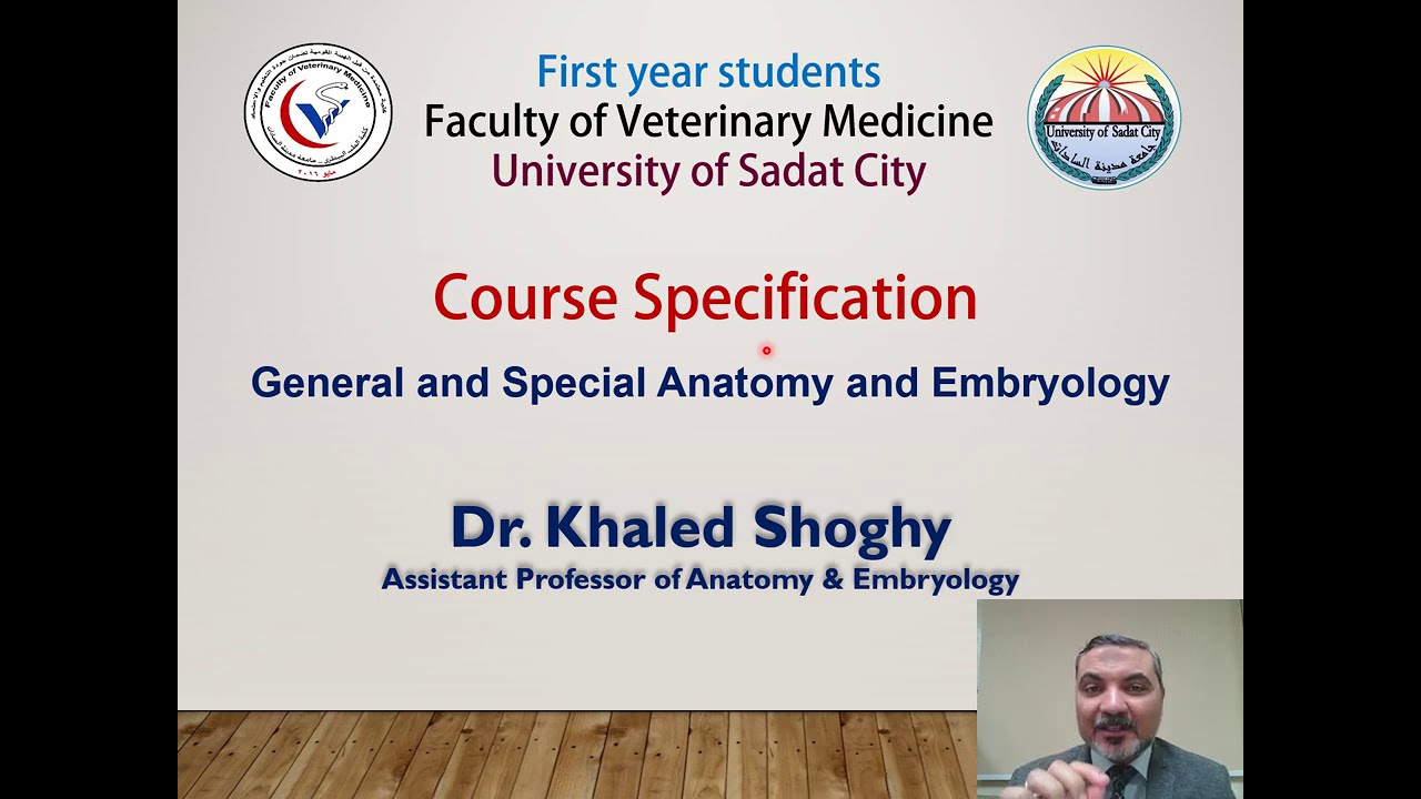 Anatomy Course Specification For 1st Year Students