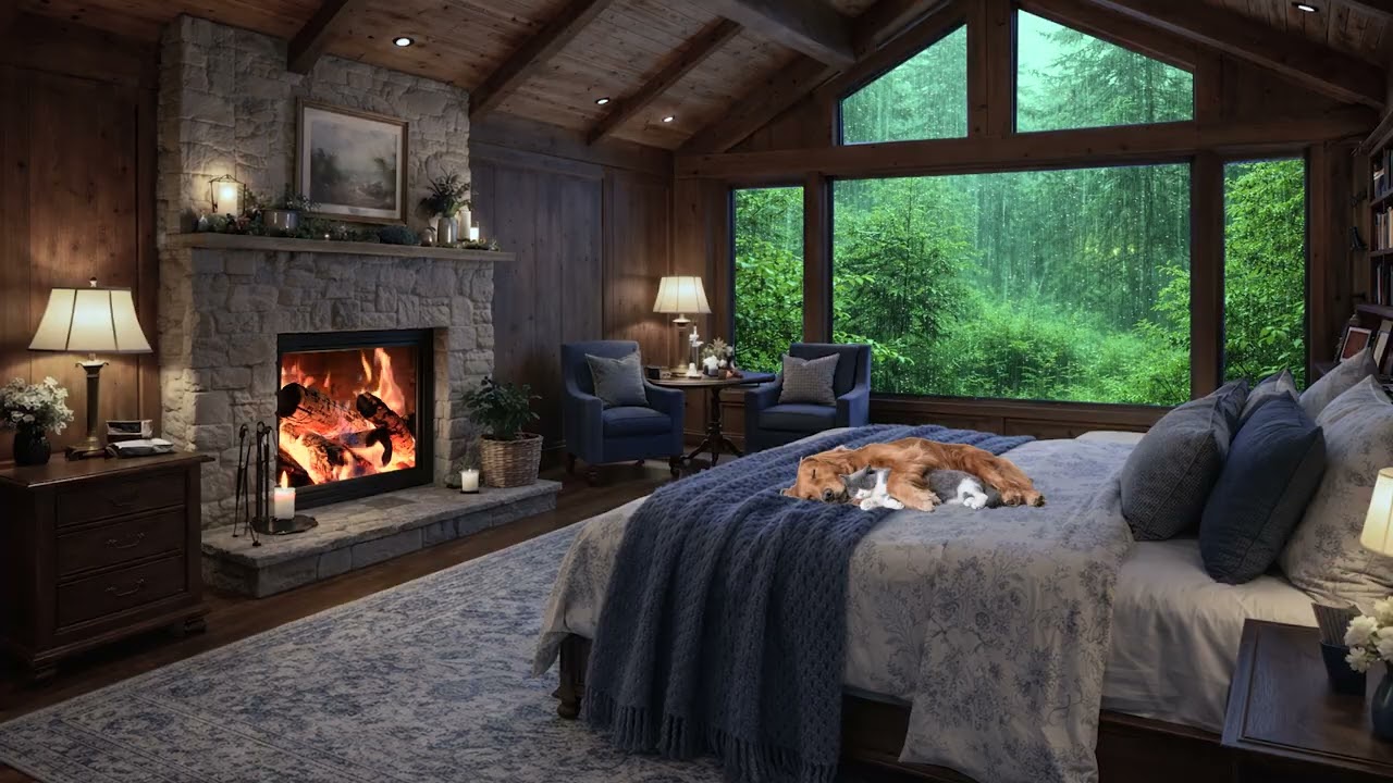 Warm Café Study Time ☕🎧 | Soft Rain Sounds for Focus 📚 Reading 📖 & Calm Nights 🌙