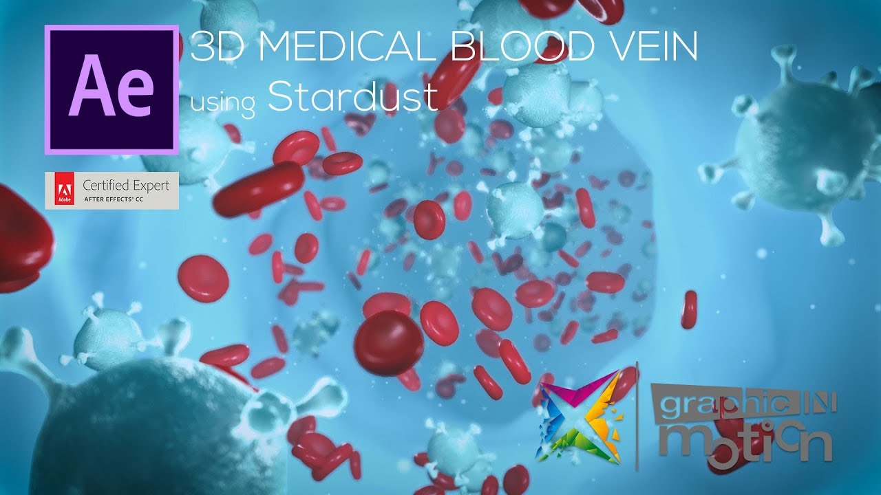 Medical Blood Vein using Stardust - After Effects Tutorial