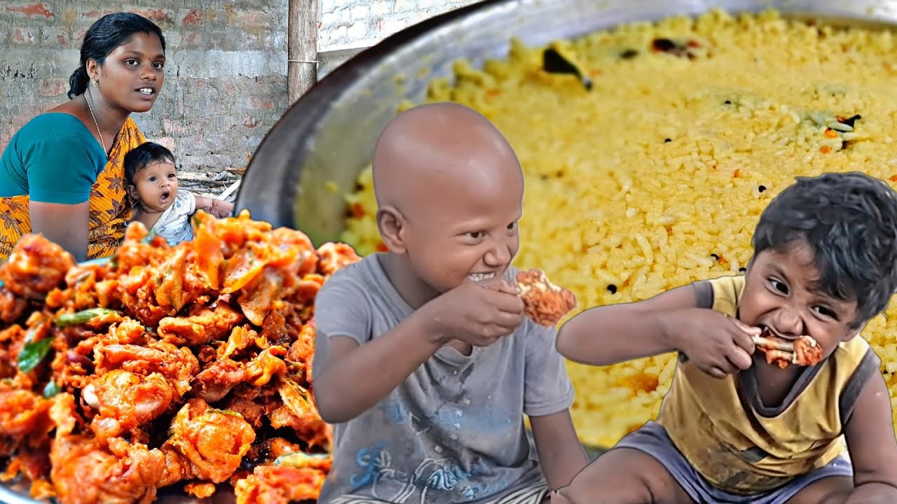 எனக்கு ரொம்ப பிடித்த லெமன் சாதம் சிக்கன் பொரியல்