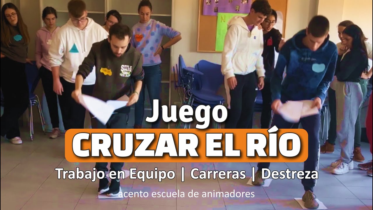 Juego 𝐂𝐑𝐔𝐙𝐀𝐑 𝐄𝐋 𝐑Í𝐎. Trabajo en Equipo | de Carreras | Destreza | Dinámica de Grupo | Campamento