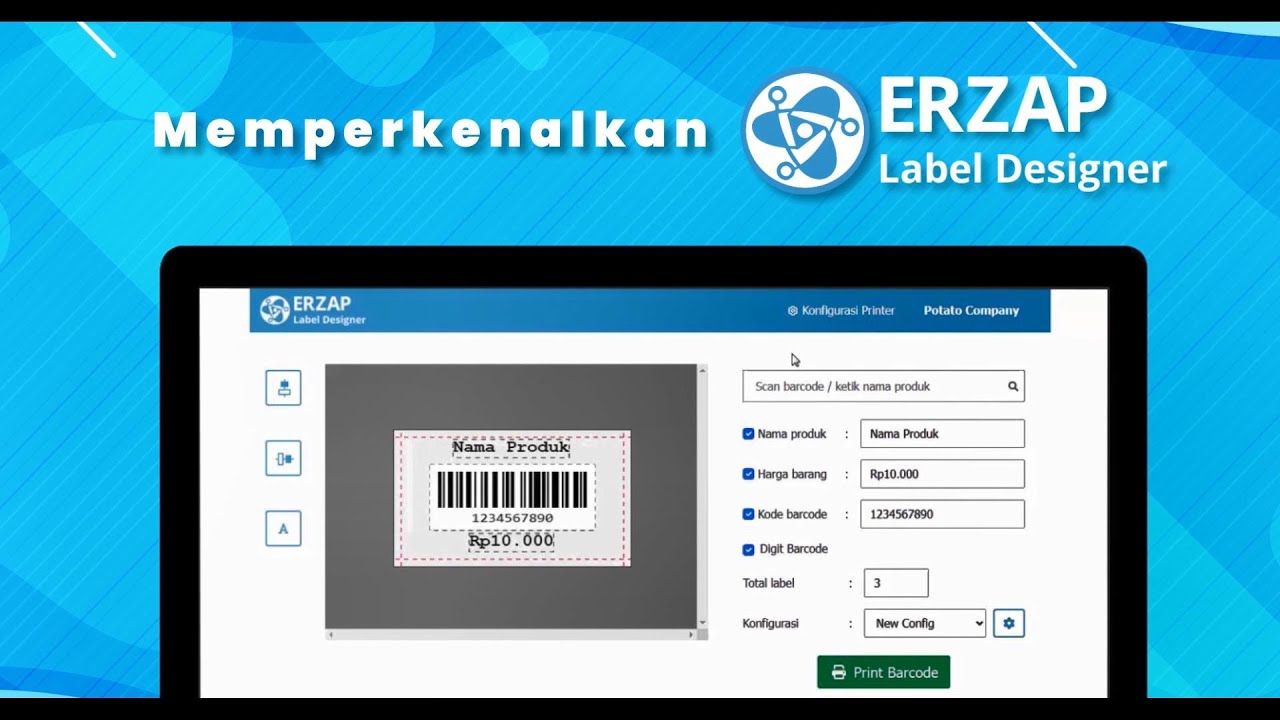 Label Designer Erzap | Cetak Barcode Tanpa Perlu Aplikasi Tambahan!
