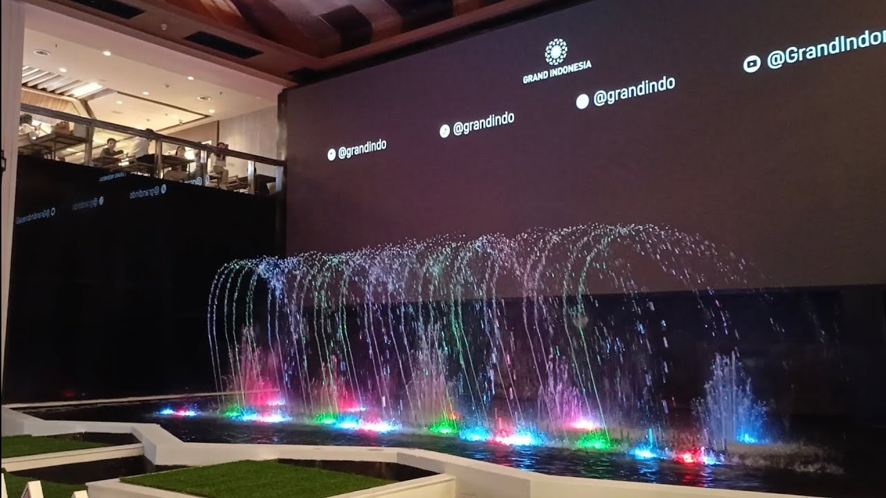 Grand Indonesia Fountain Show with Background