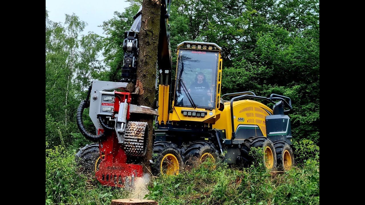 🌲 *the NEW one* • WFW Ecolog 688F • Harvester in Action • Forsttechnik Achenbach • Part-1 🌲