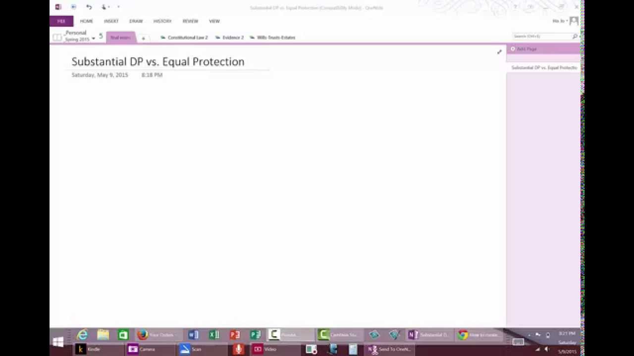 Substantive Due Process vs Equal Protection Analysis (Constitutional Law 2; McMillian; Spring 2015)