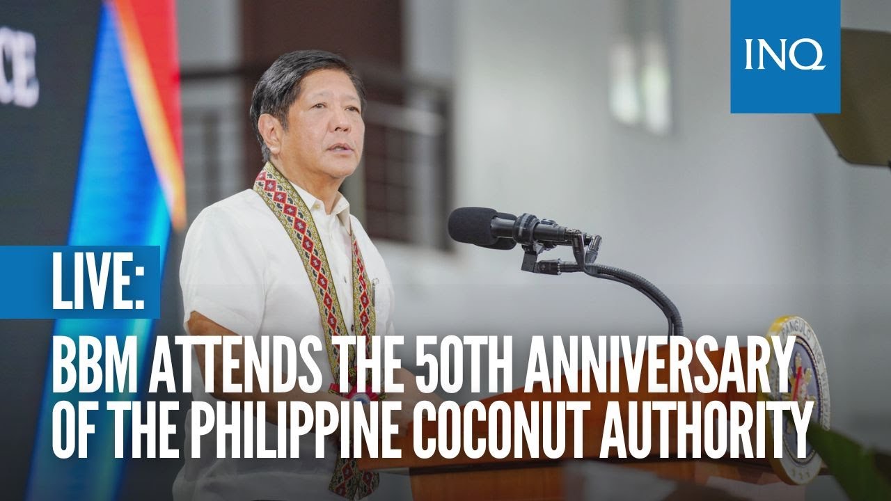 LIVE: Bongbong Marcos attends the 50th Anniversary of the Philippine Coconut Authority