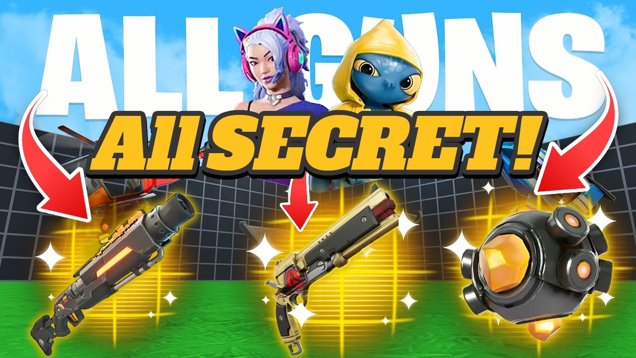 ALL NEW SECRETS IN ALL GUNS & CARS 1V1 - كل الاسلحة FORTNITE CREATIVE ALL WEAPONS LOCATIONS PART 24