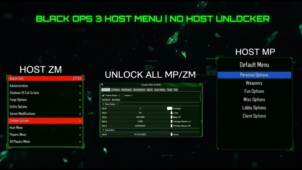 TUTO CHEAT BLACK OPS 3  -  No-Host + Unlocker + Host Zombies 2026 STEAM