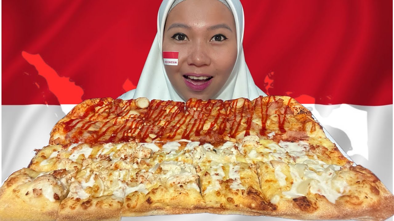 MUKBANG 17 AGUSTUS PIZZA MERAH PUTIH