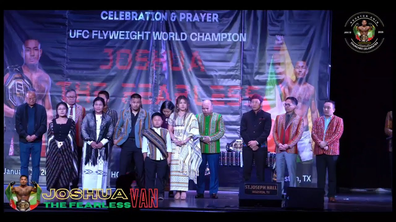 UFC Flyweight world champion | JOSHUA THE FEARLESS VAN (HOUSTON, TX CHIN CHURCHES CELEBRATES) 2026
