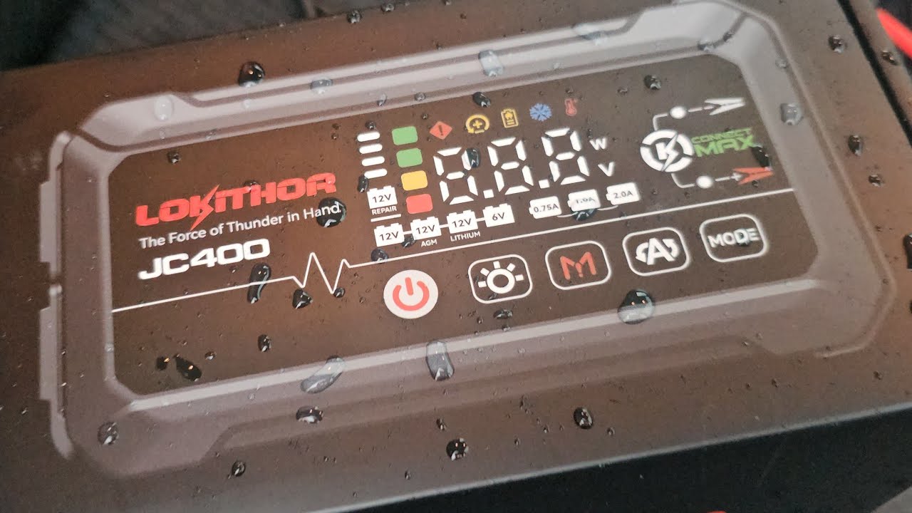 LOKITHOR JC400 Jump Pack and battery charger maintainer 9 in 1 - only jump pack of its kind