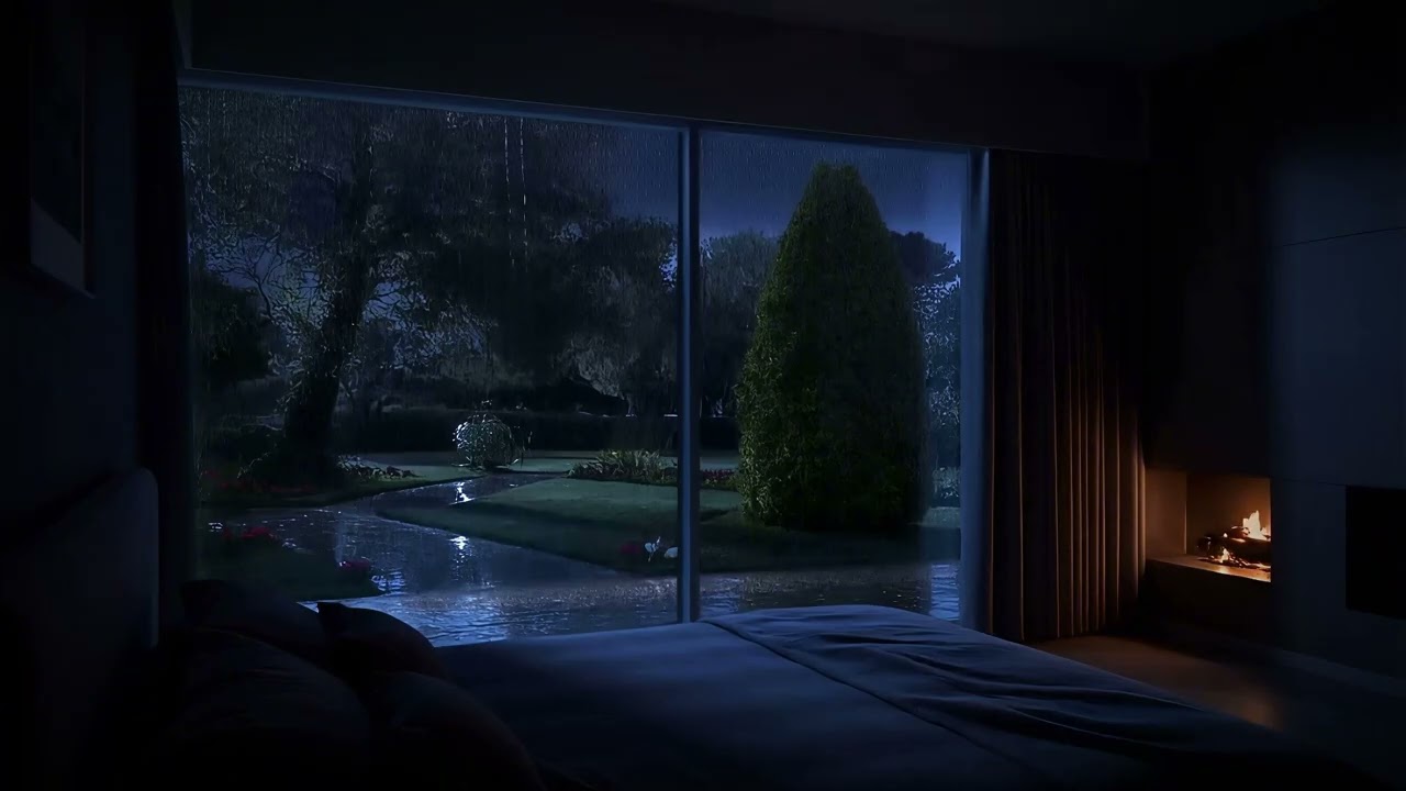 Heavy Rainy Ambience (No Ads) | Ambiance for DeepSleep, Focus, and Meditate