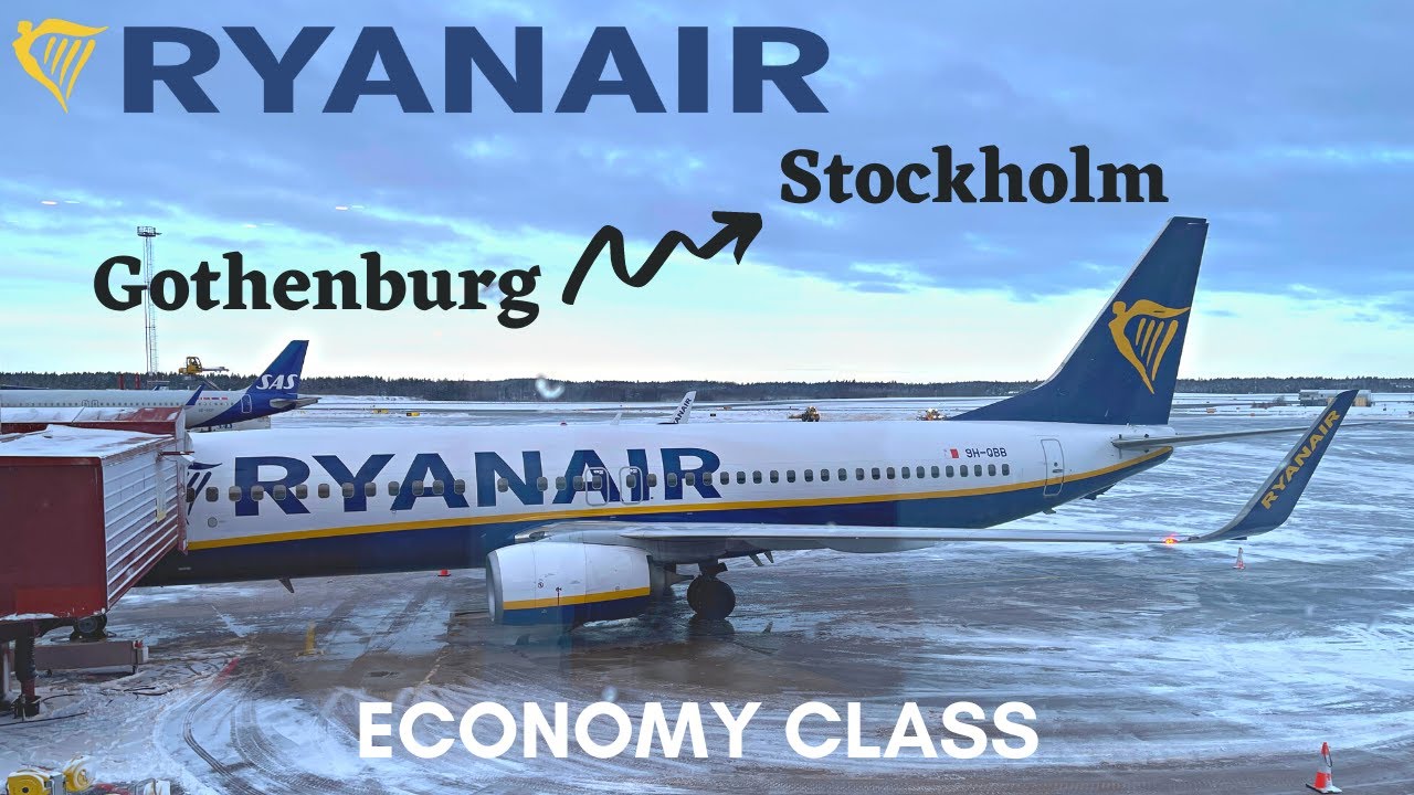LOW COST RYANAIR! Gothenburg to Stockholm Arlanda Boeing 737-800 | TRIP REPORT